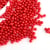500 perles sans trou rondes acrylique rouge nacré 2 mm - Non Percée - création diy