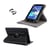 Housse de Tablette Tactile Protection Intégrale 7 Pouces Support 360° Cuir Noir
