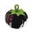 Tomates porte épingles mouton et tricot noir et rouge 8cm