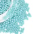 500 perles sans trou rondes acrylique bleu nacré 2 mm - non percée - création diy