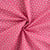 Tissu Coton imprimé Fleuris Vivi sur fond Rose