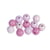 Perles en bois polies 10mm Tons roses 52 pièces