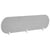 Séparateur de Bureau Gris Clair en PET Acoustique Recouvert de Tissu 180 x 40 cm avec Pinces de Fixation