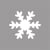 Perforatrice : Flocon neige, ø3,81cm, (1 1 / 2"), 1 pce.