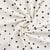 Tissu Jersey Coton Bord côte Coeurs noirs sur fond Ecru