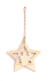 Suspension Etoile Renne Bois 122X130X7mm