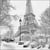 Lot de 4 serviettes en papier découpage collage 33 cm PARIS TOUR EIFFEL NEIGE N 450