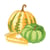 Ecusson thermocollant d'automne courge et tarte 4cm x 4cm