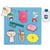 Puzzle en bois encastrement salle de bain 8 pieces - goula - 53032