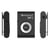 Lecteur MP3 Étanche IPX8 Avec Écouteurs FM 8GB Pour Natation et Plongée Noir YONIS