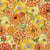 Lot de 4 serviettes en papier découpage collage 33 cm FLEUR ORANGE FL 502
