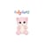 Peluche - Peluche Chat PINKY > rose poudré – 23 cm