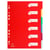 Intercalaires polypropylène opaque semi rigide 6 positions - A4 - Couleurs assorties - x 25 - Exacompta