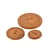 Bouton rond 2 trous classique beige