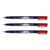 Lot de 3 feutres pinceaux - TOMBOW - Pointe dure - Rouge