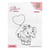 Tampon transparent scrapbooking Nellie's choice ELEPHANT COEUR 026