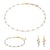 Collier, bracelet et boucles d'oreilles Elyssa en pierres Lapis-lazuli - Sloya