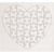 Puzzles Coeur 40 pièces 16x16cm Lot de 10 pièces