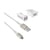 Greene Kit chargeur rapide USB voiture et secteur avec câble lightning MFi 1.3 m Blanc
