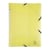 Chemise à élastique 3 rabats - A4 - Jaune - Polypro - Chromaline - Exacompta