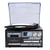 Avizar Platine Vinyle Multifonctions Avec Bluetooth CD / K7 / AM / FM modèle Belfast Noir