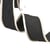 Galon tricot losange 33mm noir au mètre