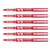 Lot de 6 Stylos roller rechargeables Pilot Begreen V5 pointe fine rouge