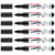 Lot de 6 feutres de coloriage pointe ronde 3 mm - EDDING - Funtastics - Noir