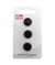 Carte de 3 boutons Rond en polyester à queue 14mm - Prym Noir