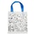 Tote bag en coton imprimé à colorier 25 x 27 cm