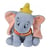 Peluche disney éléphant gris dumbo 17 cm - doudou enfant nicotoy
