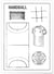 Affiche Terrain de handball | A3 : 29,7x42cm