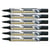 Lot de 6 marqueurs permanents - PENTEL - MAXIFLO NLF50 - Pointe ogive 2 mm - Noir
