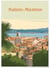 Affiche ville Sainte-Maxime | A3 : 29,7x42cm