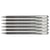 Lot de 6 Stylos roller hybrides encre gel Pentel Dual Pen Metallic Argent