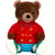 Peluche - Petit Ours Brun Peluche Interactive, Chansons, Comptines et Conteuse d'Histoires – Édition Spéciale Anniversaire 50 ans - 28 cm