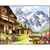 Princesse - Canevas antique Village de montagne 50x65cm