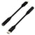 Avizar Adaptateur Audio USB type C vers Jack 3.5mm Son de qualité 12cm HL-102 Noir