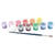 MégaCréa DIY - Peinture acrylique 12 pots de 6 ml + 1 pinceau