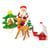 20 décorations en plastique pour gâteau de Noël