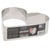 Cœur à mousse inox H 4,5 cm L 16 cm