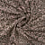 Tissu Velours Côtelé lavé  Cléa léopard Noir sur fond Taupe