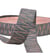 Bobine 14,5m sangle ethnique 38mm gris noir