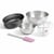 Set pâtisserie avec moule à pain ovale 26 cm, 2 bols à mixer, verre mesureur et spatule Zenker