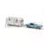 Voiture Miniature de Collection - NOREV 1/43 - FORD Mustang with Trailer Airstream - 1968 - Blue Metallic