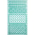 MégaCréa DIY - Pochoir adhésif repositionnable Bordure fantaisie 11,5 x 20,5 cm