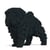 Chien Shar Pei noir Taille standard | JEKCA | 14 ans et +