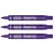 Lot de 3 marqueurs permanents PENTEL PEN N50 pointe conique 4,3mm - Violet