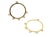 2 Chandeliers ronds 33*31mm doré
