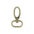 Mousqueton 20mm couleur or antique